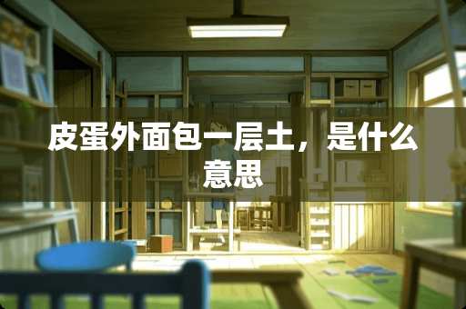 皮蛋外面包一层土，是什么意思