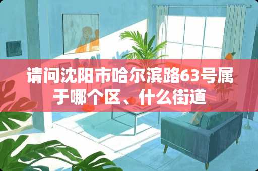 请问沈阳市哈尔滨路63号属于哪个区、什么街道