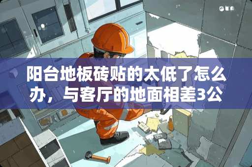 阳台地板砖贴的太低了怎么办，与客厅的地面相差3公分 阳台可以用客厅地砖吗