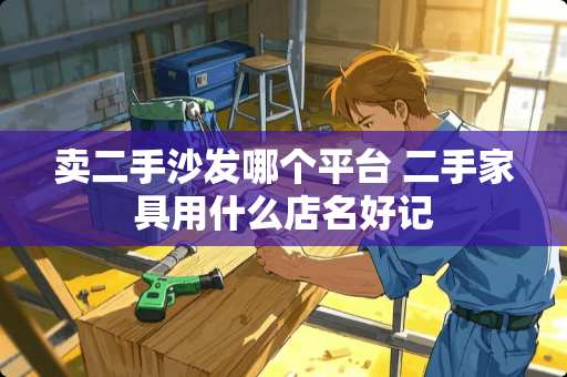 卖二手沙发哪个平台 二手家具用什么店名好记