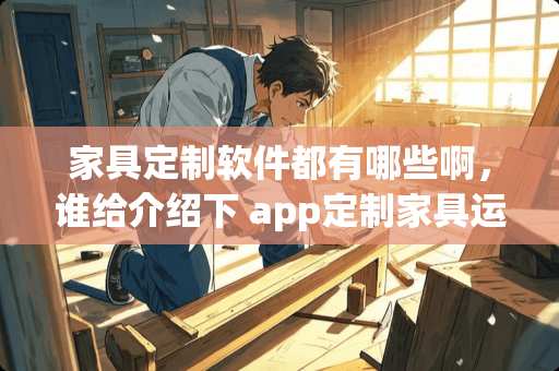 家具定制软件都有哪些啊，谁给介绍下 app定制家具运用啥技术