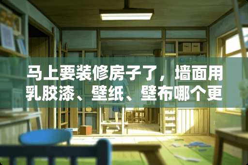 马上要装修房子了，墙面用乳胶漆、壁纸、壁布哪个更经济实惠？