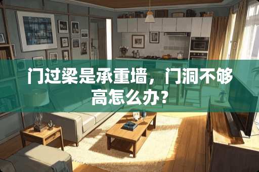 门过梁是承重墙，门洞不够高怎么办？