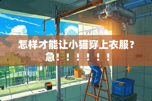 怎样才能让小猫穿上衣服？ 急！！！！！！