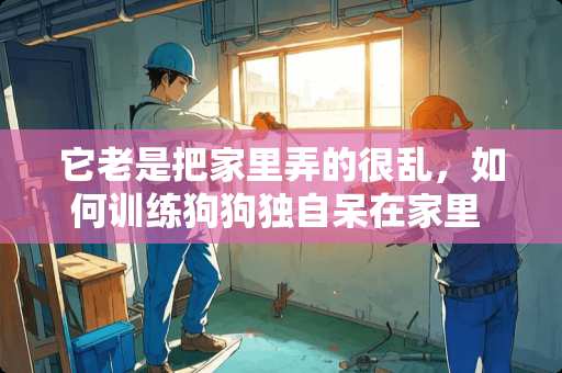 它老是把家里弄的很乱，如何训练狗狗独自呆在家里 三四个月大小的小狗，冬天养在阳台可以吗，睡