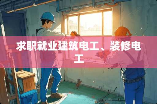 求职就业建筑电工、装修电工