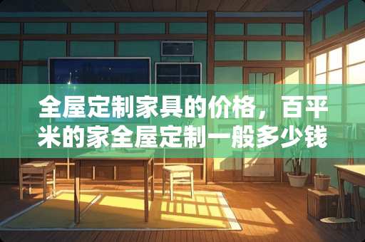 全屋定制家具的价格，百平米的家全屋定制一般多少钱 全屋定制家具安装价格明细
