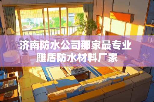 济南防水公司那家最专业 雕盾防水材料厂家