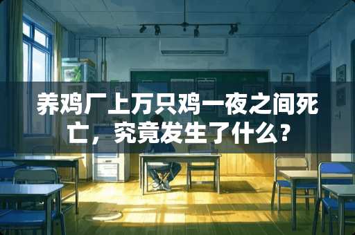 养鸡厂上万只鸡**之间死亡，究竟发生了什么？