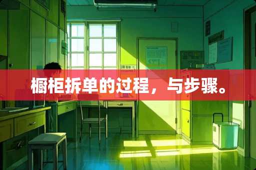 橱柜拆单的过程，与步骤。