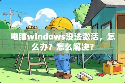 电脑windows没法激活，怎么办？怎么解决？