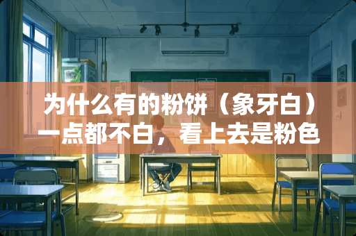为什么有的粉饼（象牙白）一点都不白，看上去是粉色