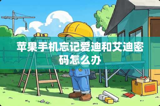 苹果手机忘记爱迪和艾迪密码怎么办