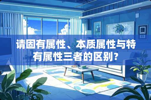 请固有属性、本质属性与特有属性三者的区别？