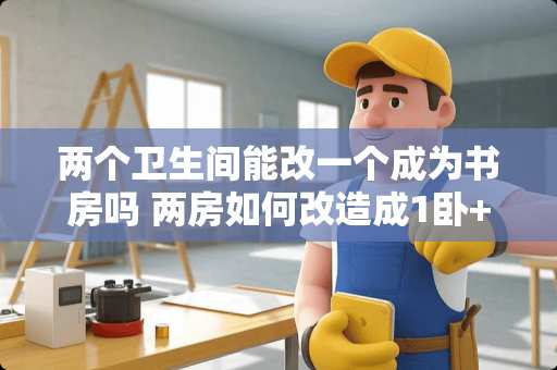 两个卫生间能改一个成为书房吗 两房如何改造成1卧+1书房兼卧室