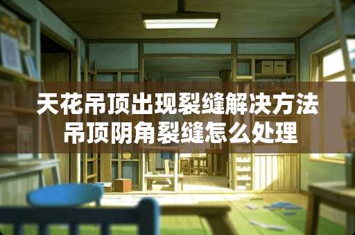 天花吊顶出现裂缝解决方法 吊顶阴角裂缝怎么处理