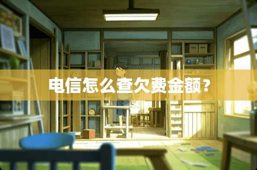 电信怎么查欠费金额？