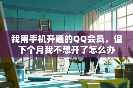 我用手机开通的QQ会员，但下个月我不想开了怎么办