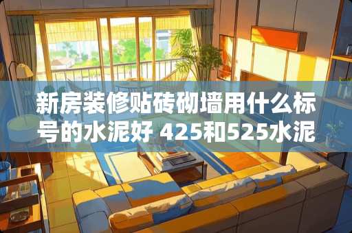 新房装修贴砖砌墙用什么标号的水泥好 425和525水泥粘瓷砖哪个好