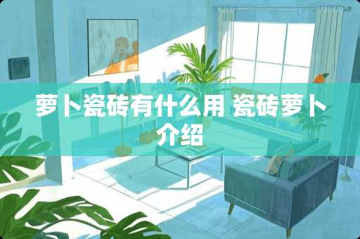 萝卜瓷砖有什么用 瓷砖萝卜介绍