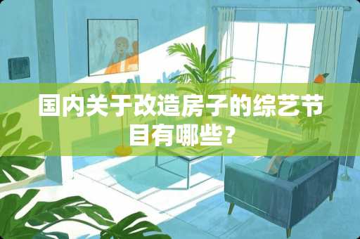 国内关于改造房子的综艺节目有哪些？