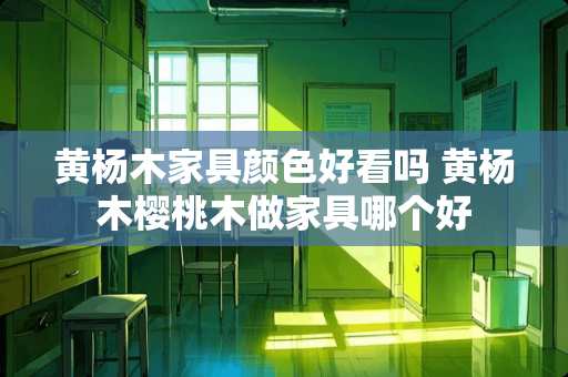 黄杨木家具颜色好看吗 黄杨木樱桃木做家具哪个好
