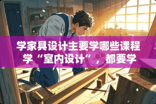 学家具设计主要学哪些课程 学“室内设计”，都要学习哪些课程