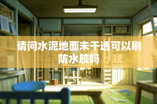 请问水泥地面未干透可以刷防水胶吗