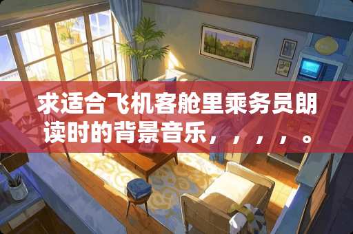 求适合飞机客舱里乘务员朗读时的背景音乐，，，，。。，