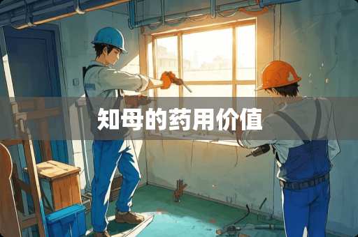 知母的药用价值