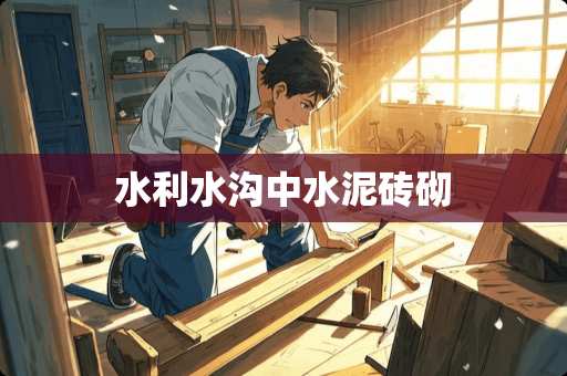 水利水沟中水泥砖砌