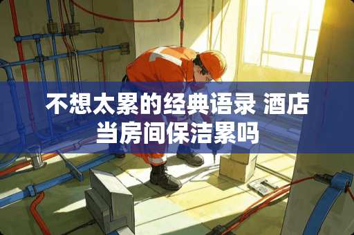 不想太累的经典语录 酒店当房间保洁累吗