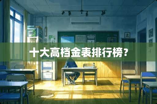 十大高档金表排行榜？