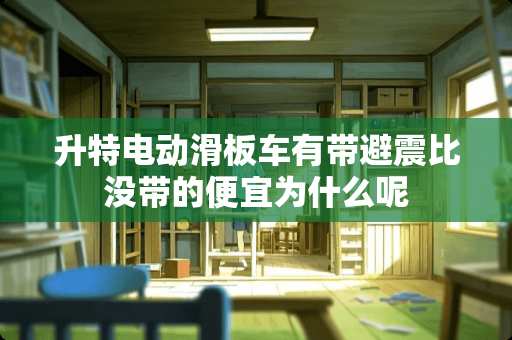 升特电动滑板车有带避震比没带的便宜为什么呢
