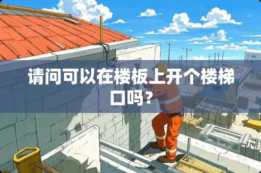 请问可以在楼板上开个楼梯口吗？