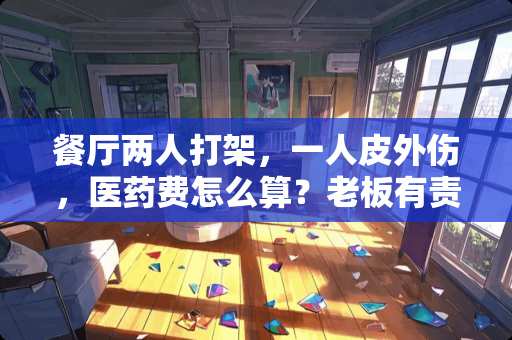 餐厅两人打架，一人皮外伤，医药费怎么算？老板有责任吗