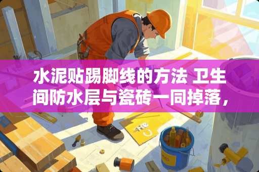 水泥贴踢脚线的方法 卫生间防水层与瓷砖一同掉落，这是什么原因