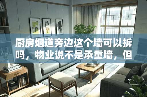 厨房烟道旁边这个墙可以拆吗，物业说不是承重墙，但是里面有钢筋呀！