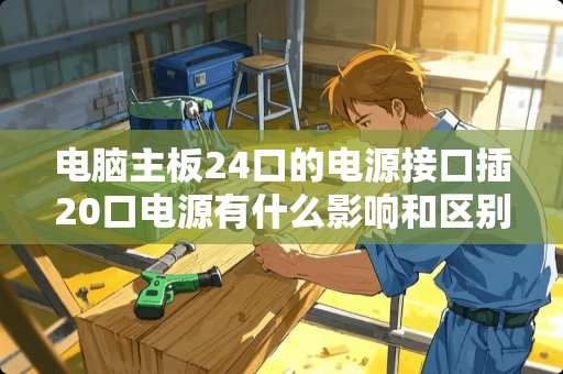电脑主板24口的电源接口插20口电源有什么影响和区别？？