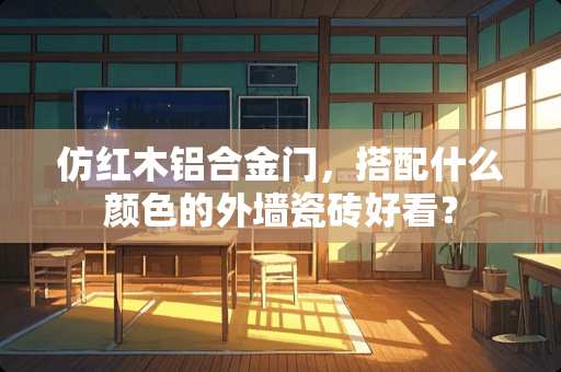 仿红木铝合金门，搭配什么颜色的外墙瓷砖好看？
