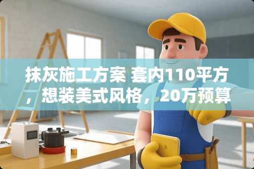 抹灰施工方案 套内110平方，想装美式风格，20万预算带家具家电可以吗