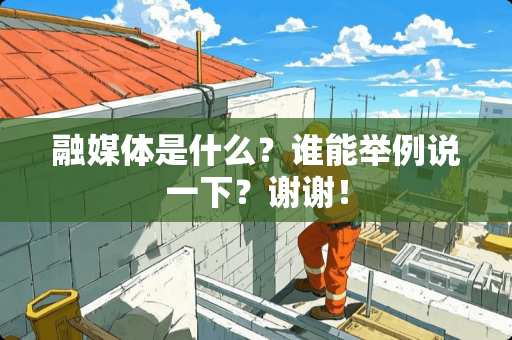 融媒体是什么？谁能举例说一下？谢谢！