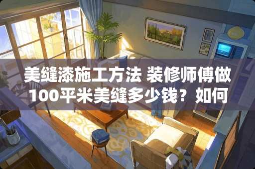 美缝漆施工方法 装修师傅做100平米美缝多少钱？如何动手做美缝