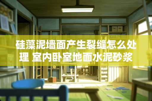 硅藻泥墙面产生裂缝怎么处理 室内卧室地面水泥砂浆开裂，怎么处理好呢？请教大师