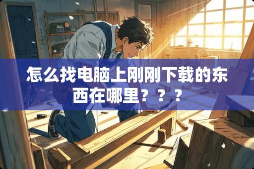 怎么找电脑上刚刚下载的东西在哪里？？？