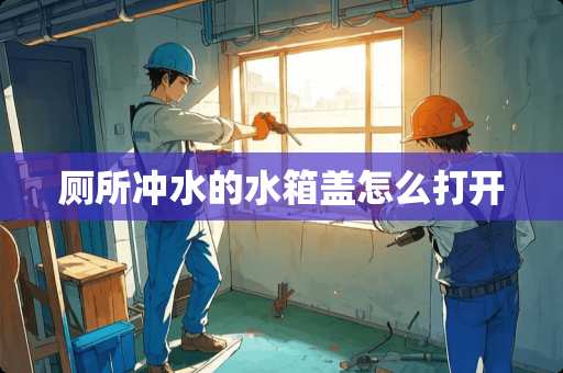 厕所冲水的水箱盖怎么打开