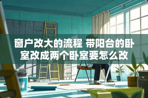 窗户改大的流程 带阳台的卧室改成两个卧室要怎么改