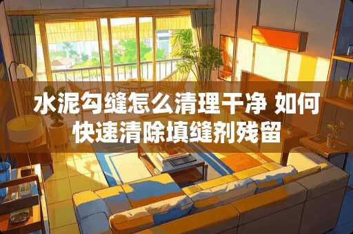 水泥勾缝怎么清理干净 如何快速清除填缝剂残留