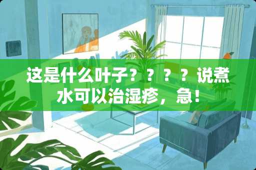 这是什么叶子？？？？说煮水可以治湿疹，急！