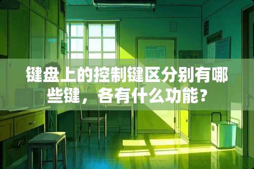 键盘上的控制键区分别有哪些键，各有什么功能？